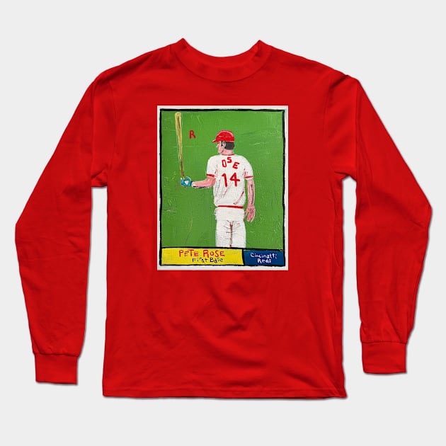 Pete Rose Long Sleeve T-Shirt by ElSantosWorld